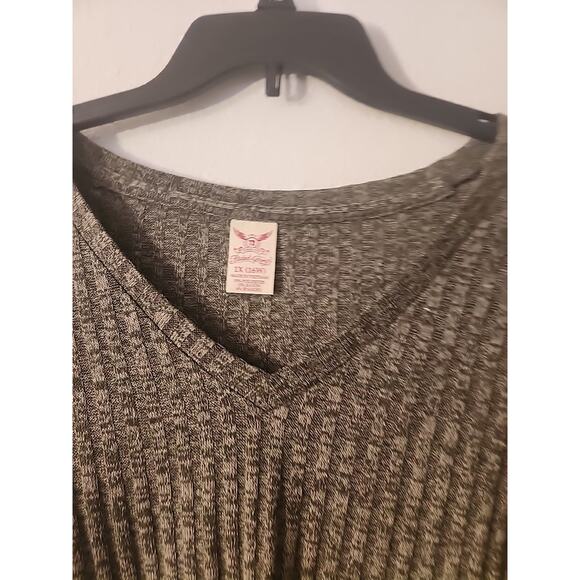 Faded Glory Green Knit Sweater 3/4 Sleeve Pullover Sweater XL - Picture 5 of 11